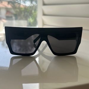 Céline - NWOT
Black Chunky Rectangle Cl400921 Sunglasses
57"L x 18"W x 140"H